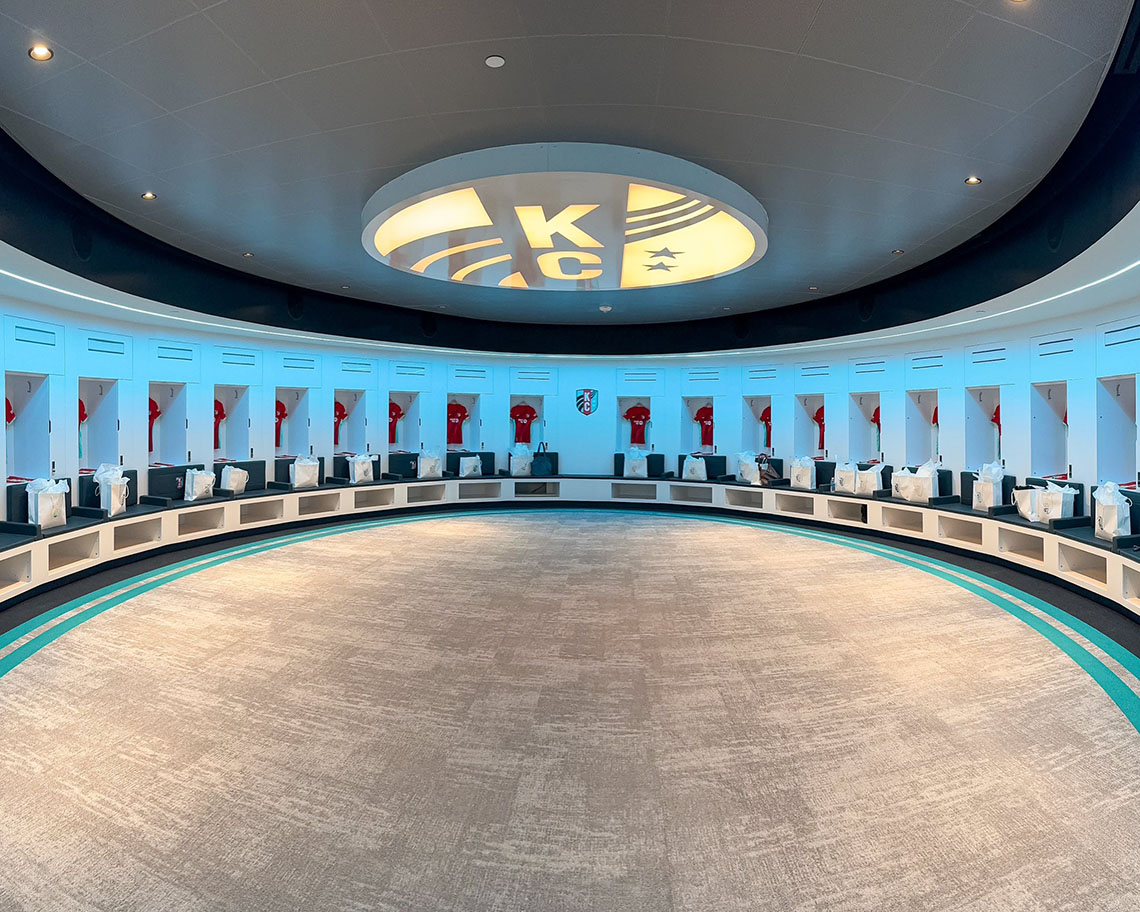 Kc Current Stadium Soccer Lockers Shield Lockers