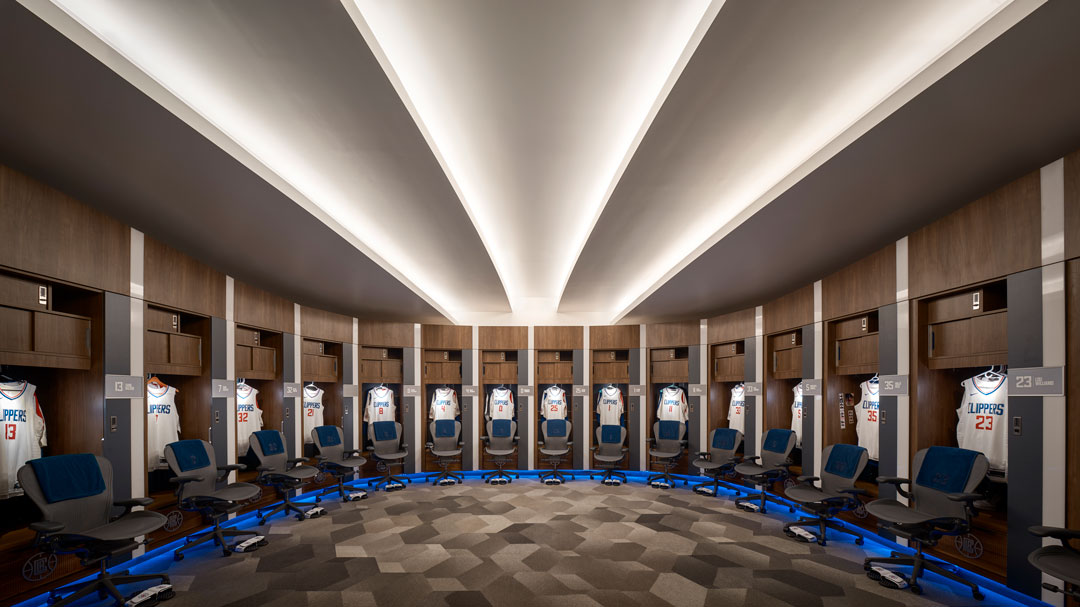 La Clippers Basketball Lockers Shield Lockers