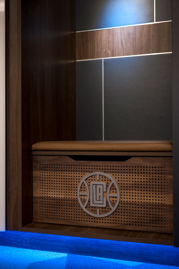 La Clippers Basketball Lockers Shield Lockers